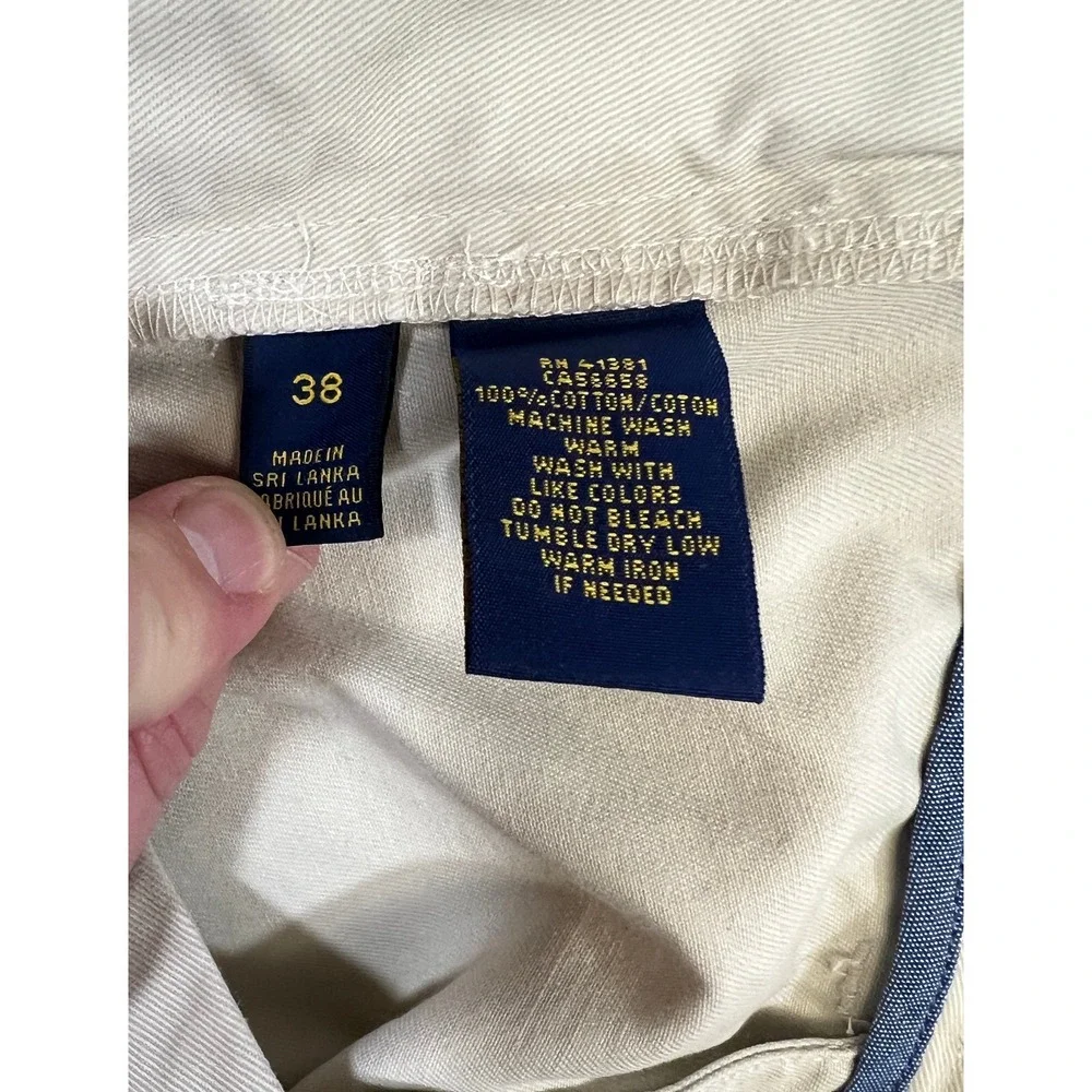 Polo Ralph Lauren Classic Fit Khaki Chino Shorts Mens Size 38‎ x 9